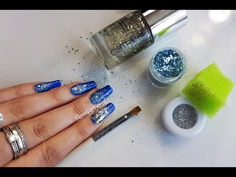 How To Glitter Gradient Your Nails (5 Techniques With Loose Glitter & Nailpolish) - femketjeNL