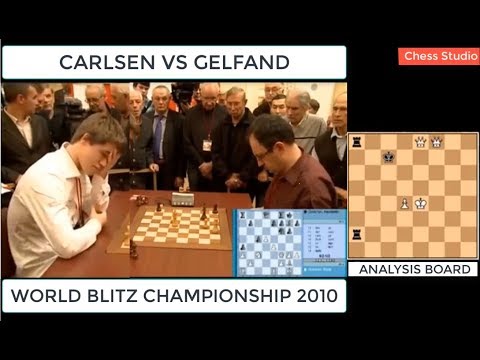 SHOCKING BLUNDER PROMOTION!!! CARLSEN VS GELFAND || WORLD BLITZ CHAMPIONSHIP 2010