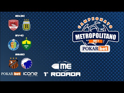 1ª RODADA COPA METROPOLITANA FUT 7 POKAR BET 2022