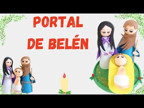 Cómo hacer un portal de Belén con fofuchas