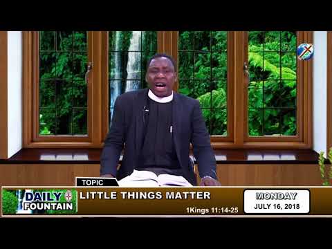 DAILY FOUNTAIN OF JULY 16, 2018 - REV'D FAITH TEMITOPE ADUBIKA