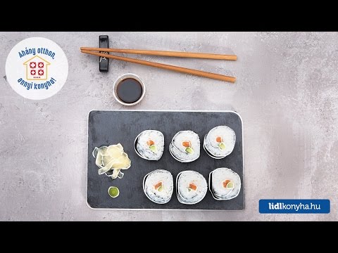 Mautner Zsófi receptje - Maki (sushitekercs) uborkával és lazaccal