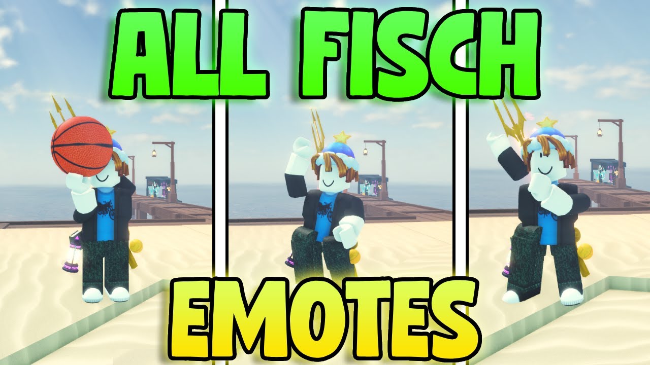 ALL Fisch EMOTES! How To Use Emotes In Fisch! Fisch Emotes! (Roblox Fish)