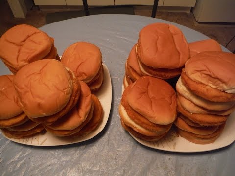 20 Chicken Patty Sandwiches challenge!
