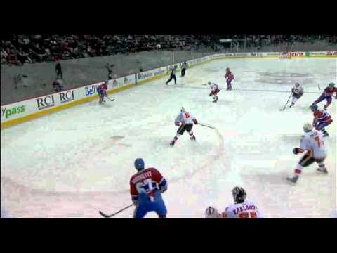 Henrik Karlsson HUGE Save - January 17th, 2011 - Flames vs Canadiens