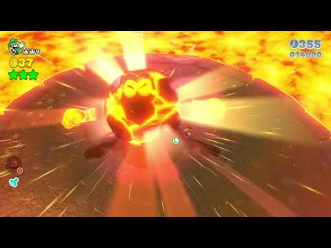 Super Mario 3D World (Switch) 4-Castle Itemless Speedrun - Time: 55 (Former WR)