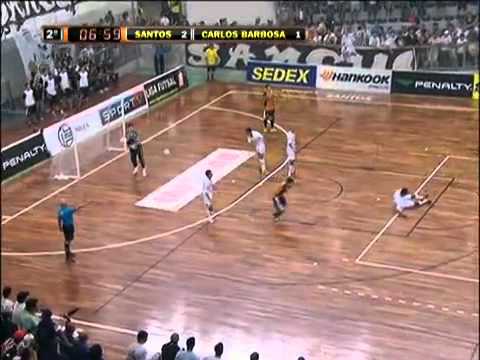 22/11/2011 -- Santos 3 (7) X (6) 2 Carlos Barbosa -- Gols, pela Final da Liga Futsal 2011