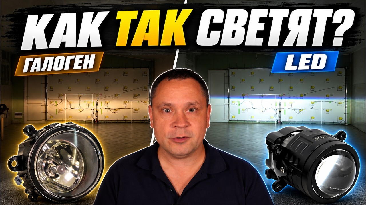 Штатные ПТФ против LED: откуда такая разница в свете?