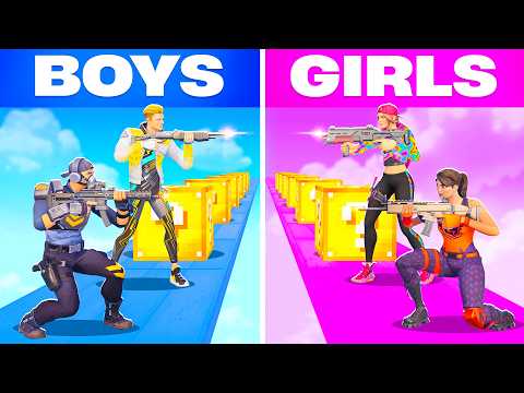 BOYS vs GIRLS Lucky Blocks!