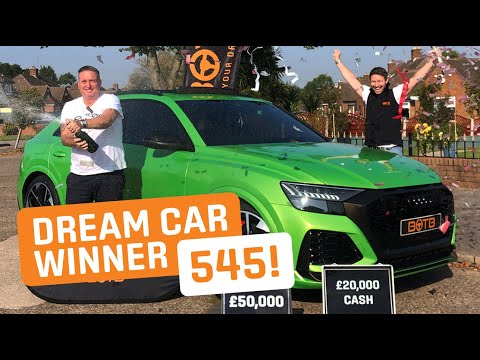 Winner! Week 38 2020 (14th - 20th September) - Steven Brooks - Audi RSQ8 + £50K + £20K