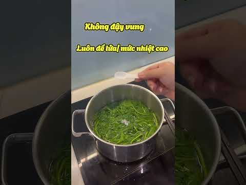 Cách luộc rau muống xanh rau, giòn ngọt #meohay #meohaytrongcuocsong #trends