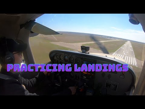 Practicing Crosswind Landings | Cessna 172 | Private Pilot Student | Hard Landings