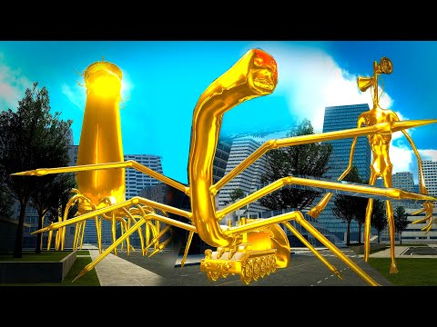 GOLD SIREN HEAD, SCARY THOMAS, LIGHTHOUSE MONSTER hunts me