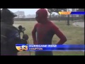 Spider-Man Takes Hurricane Irene Head On