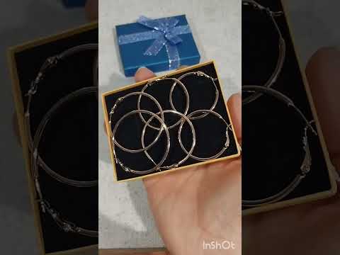 Подарок девушке набор круглых сережек конго три пары разных размеров сплав медзолото Xuping в коробочке - фото 2 - id-p2149381668