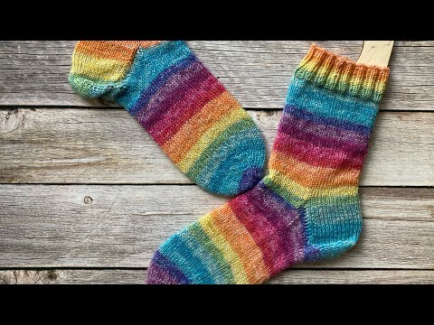 Käppchenferse stricken- Crasy Trio