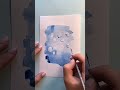Raindrops in watercolour #shorts #watercolor #drawing #art