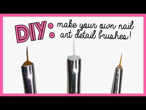 DIY Make Your Own Nail Art Brushes - Musely