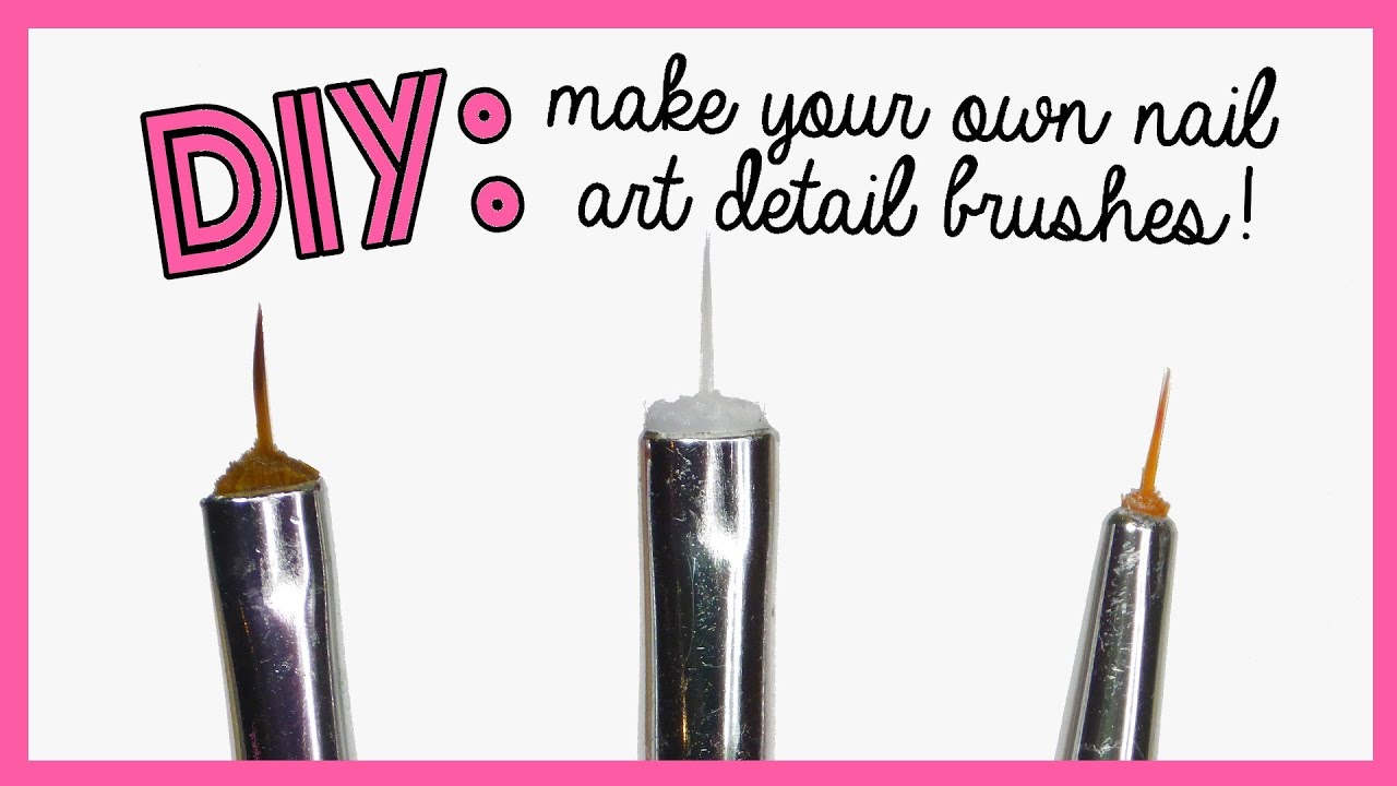 DIY: Make your own nail art detail brushes!