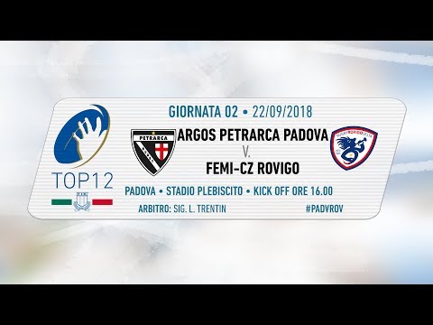 TOP12 2018/19, Giornata 2 - Argos Petrarca Padova v Femi-CZ Rovigo