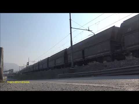 E.652 CON TRENO MERCI DI TRAMOGGE IN ARRIVO A ROBILANTE. (CN) SAB. 22 - 2 - 2020.