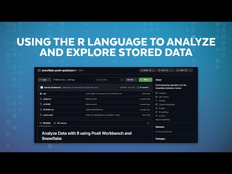 Using The R Language To Analyze And Explore Data Stored In Snowflake