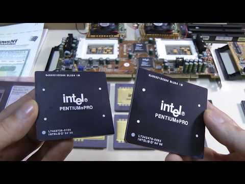 Dual Pentium PRO vs. Dual Pentium 1 on ASUS P/I-P65UP5 - RETRO Hardware Video