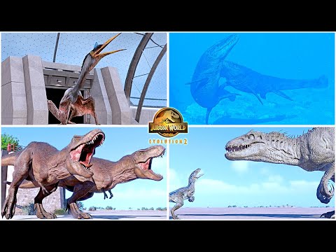 Release & Social Interactions of All 122 Dinosaurs and Species Max Eggs 🦖 Jurassic World Evolution 2