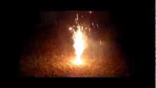 preview picture of video 'Homemade Firework Fountain Sparklers Galore'