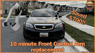 How to change Front Control Arms 2014 Caprice PPV