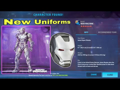 War Machine Tier 3 💥 New Uniforms Bought 🏷️ | Marvel Future Fight