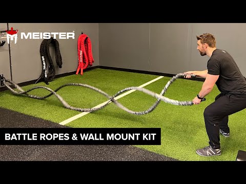 Meister Sheathed Battle Ropes & Wall Mount Kit