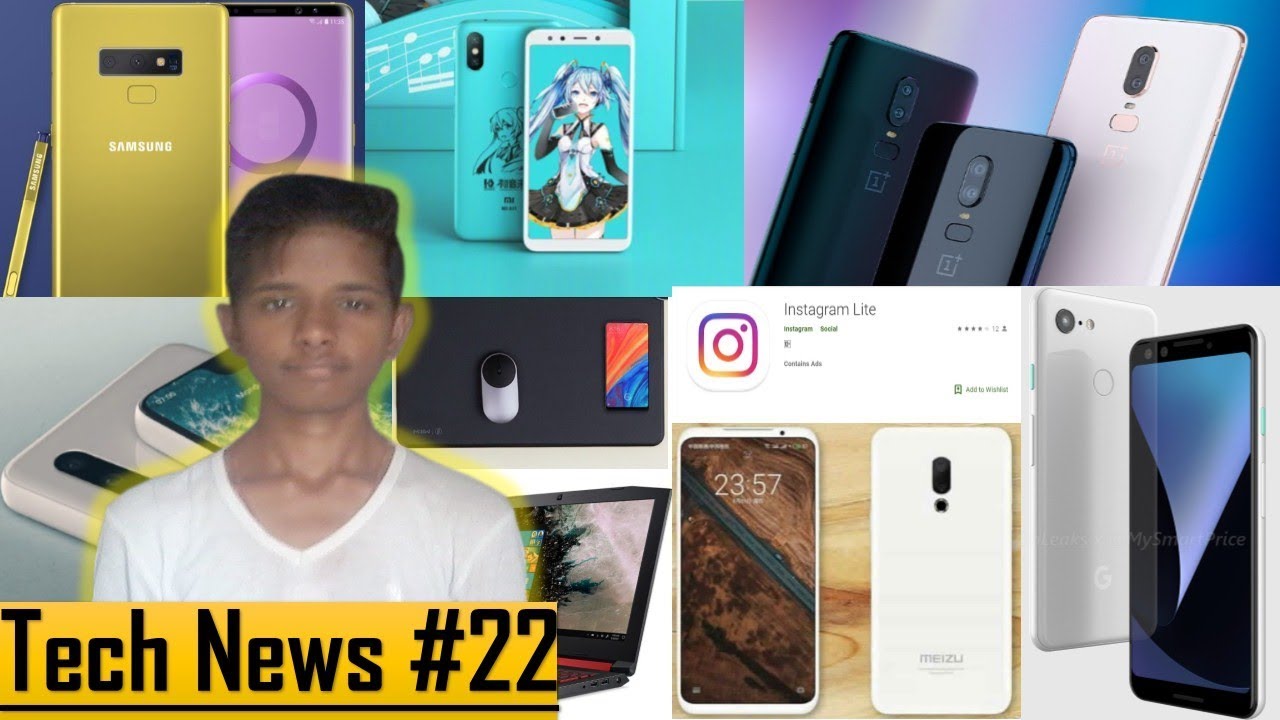 Tech News #22 - Xiaomi Mi 6X Hatsune Miku, Meizu X8, Acer Nitro 5, OnePlus 2019, Pixel 3, Mousepad