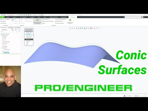 Creo Parametric - Conic Surfaces | Pro/ENGINEER Obsolete Features