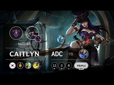 Caitlyn ADC vs Ezreal - KR Master Patch 9.21