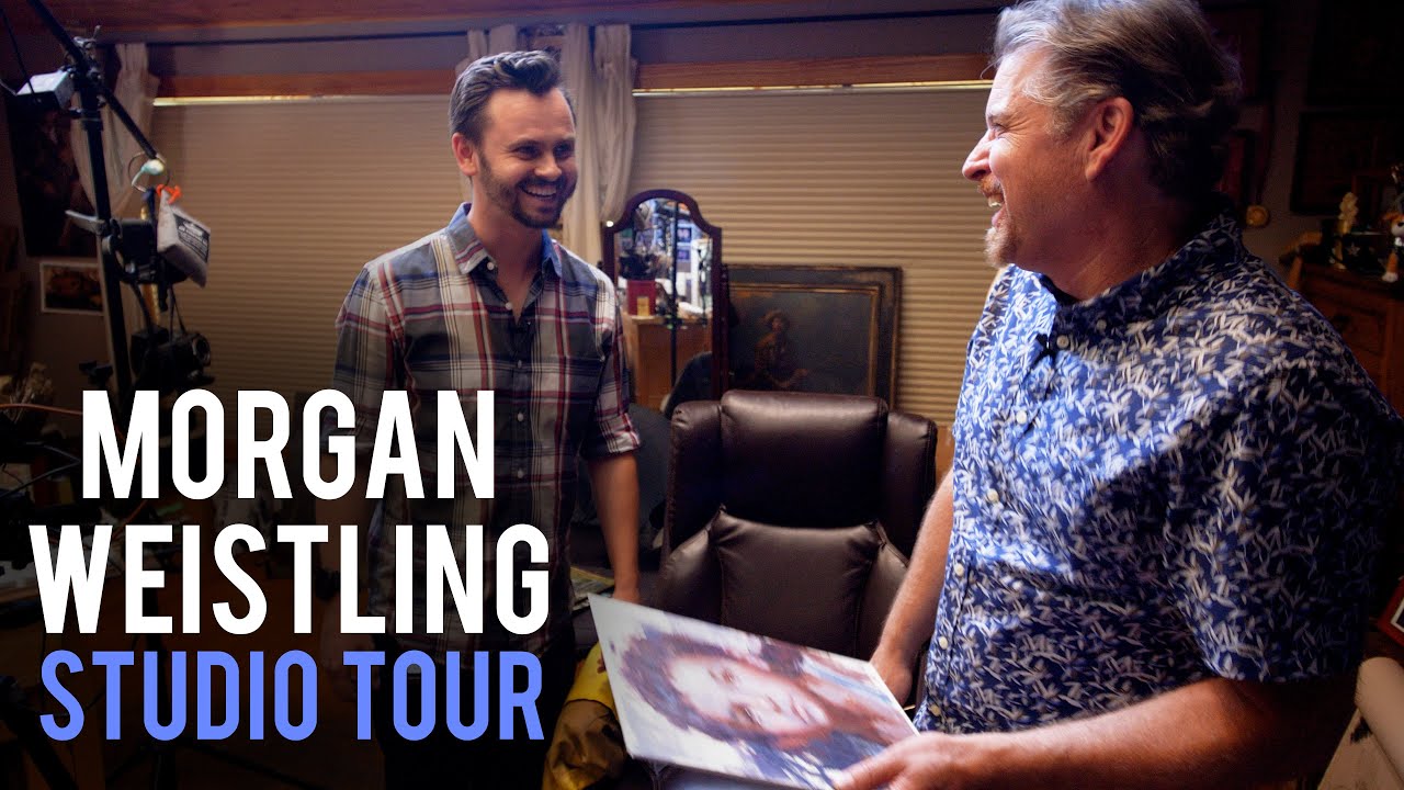 Visiting Morgan Weistling's Painting Studio