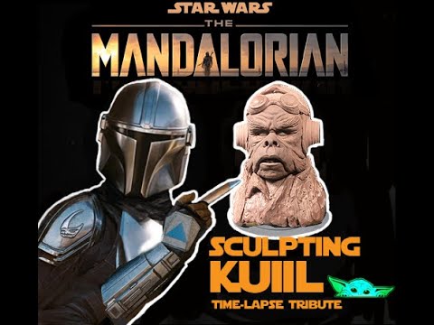 The Mandalorian sculpting Kuill timelapse tribute