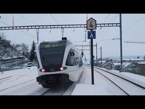 Thurbo GTW abfahrt in Uzwil