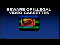20th Century Fox Home Entertainment Fox Video Anti Piracy Warning UK 1996