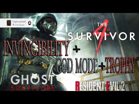 Residet Evil 2 4th Survivor GOD MODE Glitch + Grim Reaper Trophy!