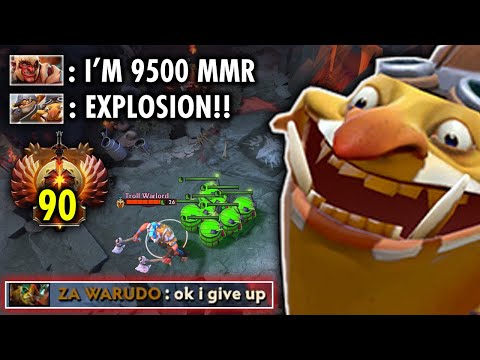 Techies vs Rank Top 90 Immortal -- OMG Toying 9500MMR Pro Player in Fountain | Techies Official