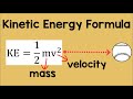 Kinetic Energy Formula Physics Animation