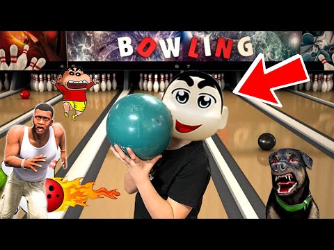 SHINCHAN NOOB VS PRO VS HACKER IN BOWLING CREW | SHINCHAN VS FRANKLIN VS CHOP | DREAM SQUAD