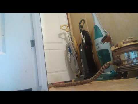 Filter Queen Model 31 (1978) canister vacuum in action