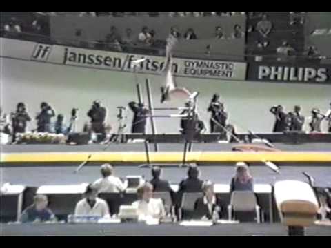 1st TO ROM Aurelia Dobre UB   1987 World Gymnastics Championships 9 925