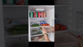 Adjustable Fridge Storage Basket, Best Space Saving Organizer, Best for Refrigerators