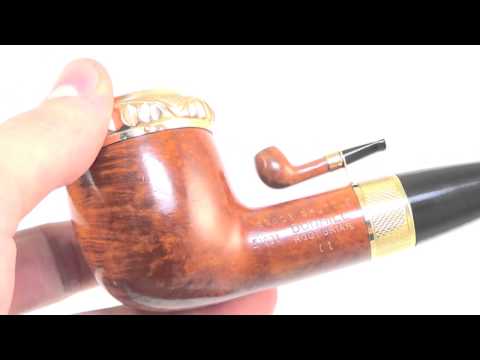 NEW! Dunhill Root Space Shuttle Smoking Pipe W Heavy Flush Gold Band From PIPELIST.COM