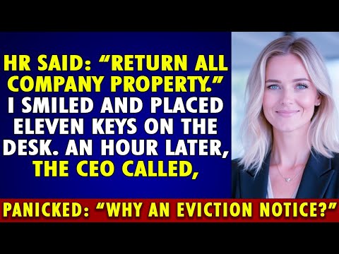 Hr said return COMPANY PROPERTY, I left ELEVEN KEYS. soon the CEO panicked over EVICTION NOTICE