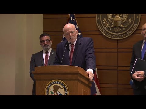 Department of Justice press conference on charges announced against Chinese nationals