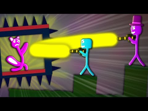 Zombey mobbt mich! Selbsterstellte Level! - Stick Fight: The Game